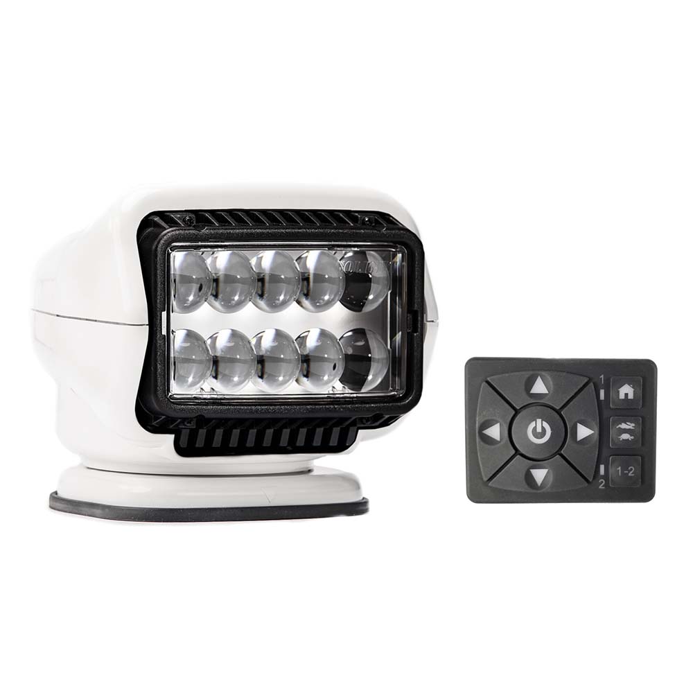 Golight Stryker ST Series Permanent Mount White 12V LED w/Hard Wired Dash Mount Remote [30204ST] - Premium Search Lights  Shop now 