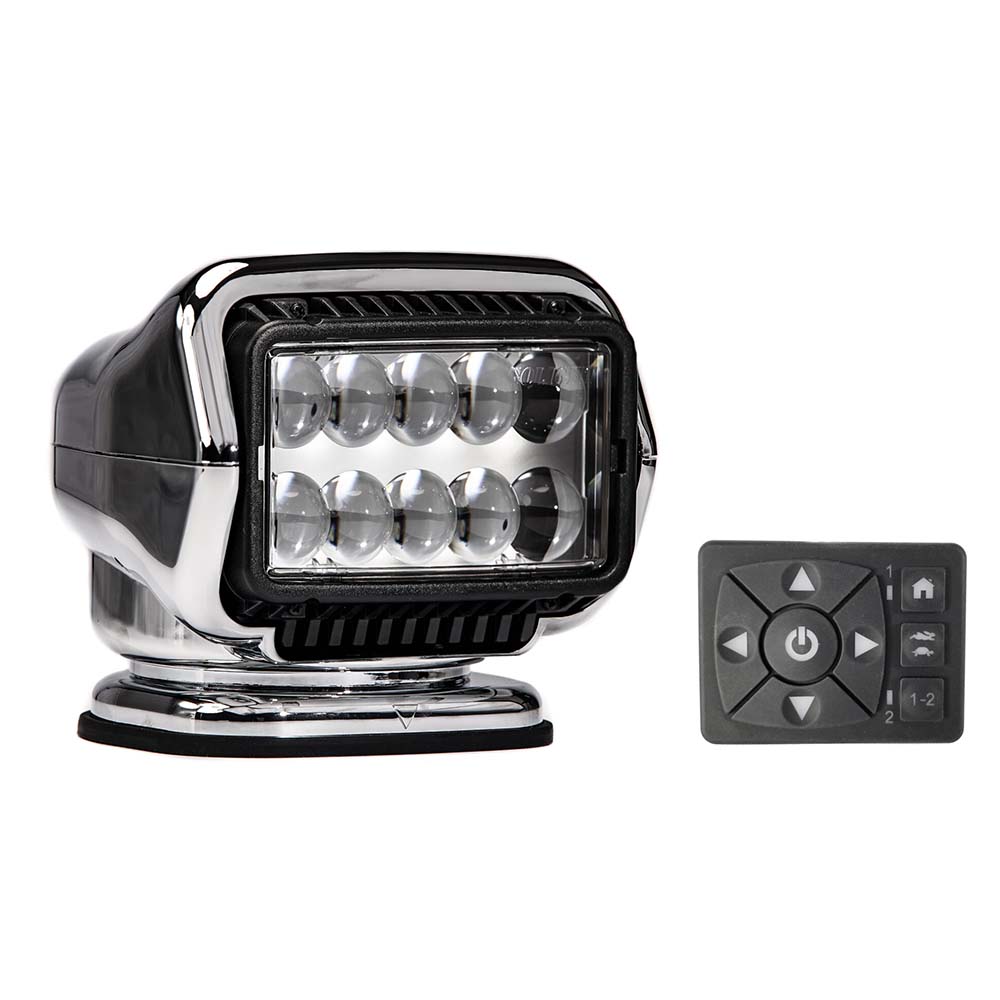 Golight Stryker ST Series Permanent Mount Chrome 12V LED w/Hard Wired Dash Mount Remote [30264ST] - Premium Search Lights  Shop now 