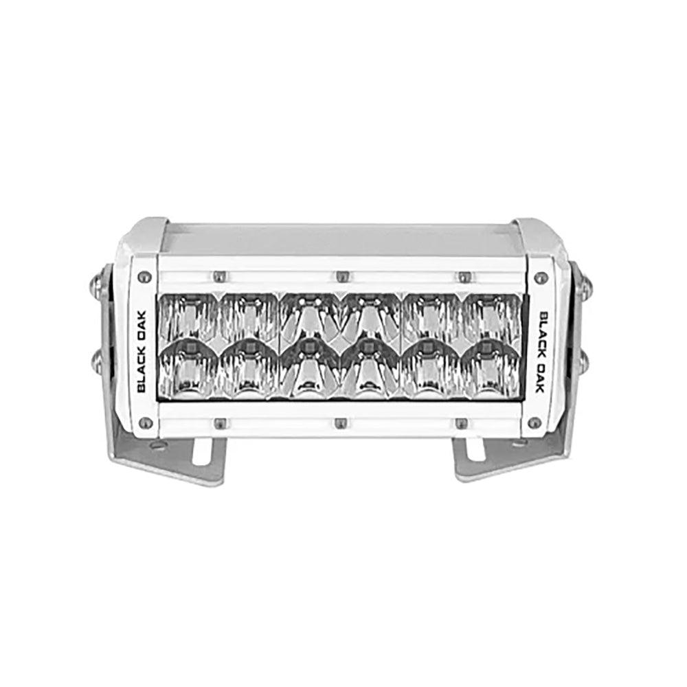 Black Oak Pro Series 3.0 Double Row 6" LED Light Bar - Combo Optics - White Housing [6CM-D5OS] - Besafe1st