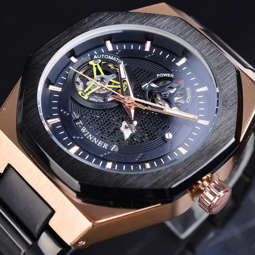 Casual Hollow Mechanical Movement Automatic Watch - Premium 0  Shop now 