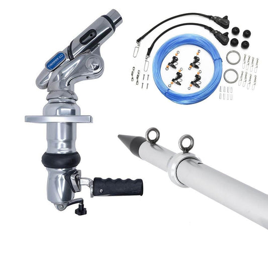 Tigress XD Crank Top Mount System - 18 - Silver Outriggers Pro Series Double Rigging Kit [88825-2] Tigress