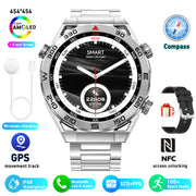 ECG PPG Bluetooth Calling Compass GPS Wireless Charger Smart Watch - Premium 0  Shop now 