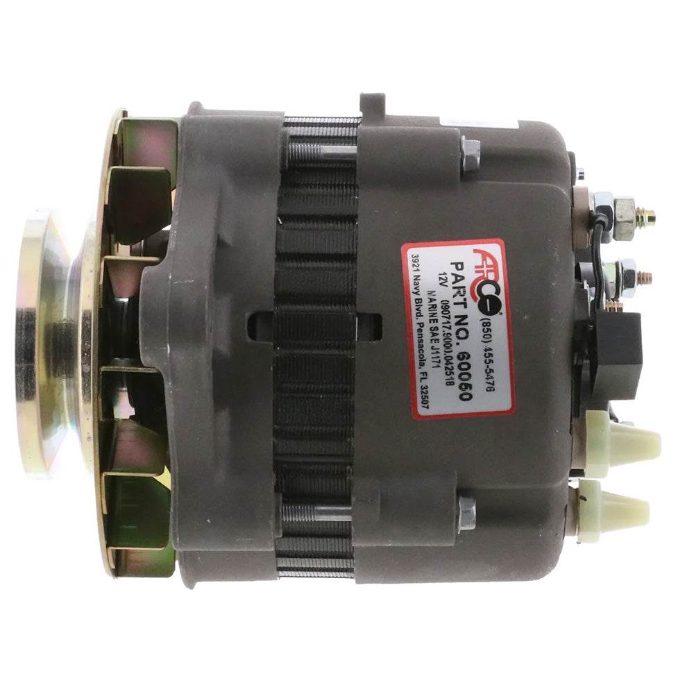 ARCO Marine Premium Replacement Alternator w/Single Groove Pulley - 12V, 55A [60050] - Besafe1st