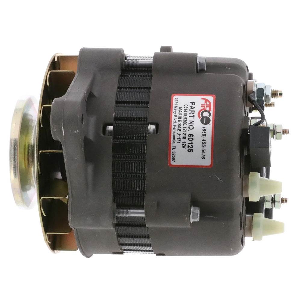 ARCO Marine Premium Replacement Inboard Alternator w/Single Groove Pulley - 12V 55A [60125] - Besafe1st