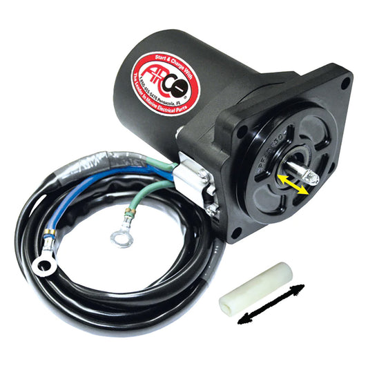 ARCO Marine Replacement Outboard Tilt Trim Motor - Yamaha-4 Bolt, 5/8" Flat Blade Shaft [6258] - Besafe1st