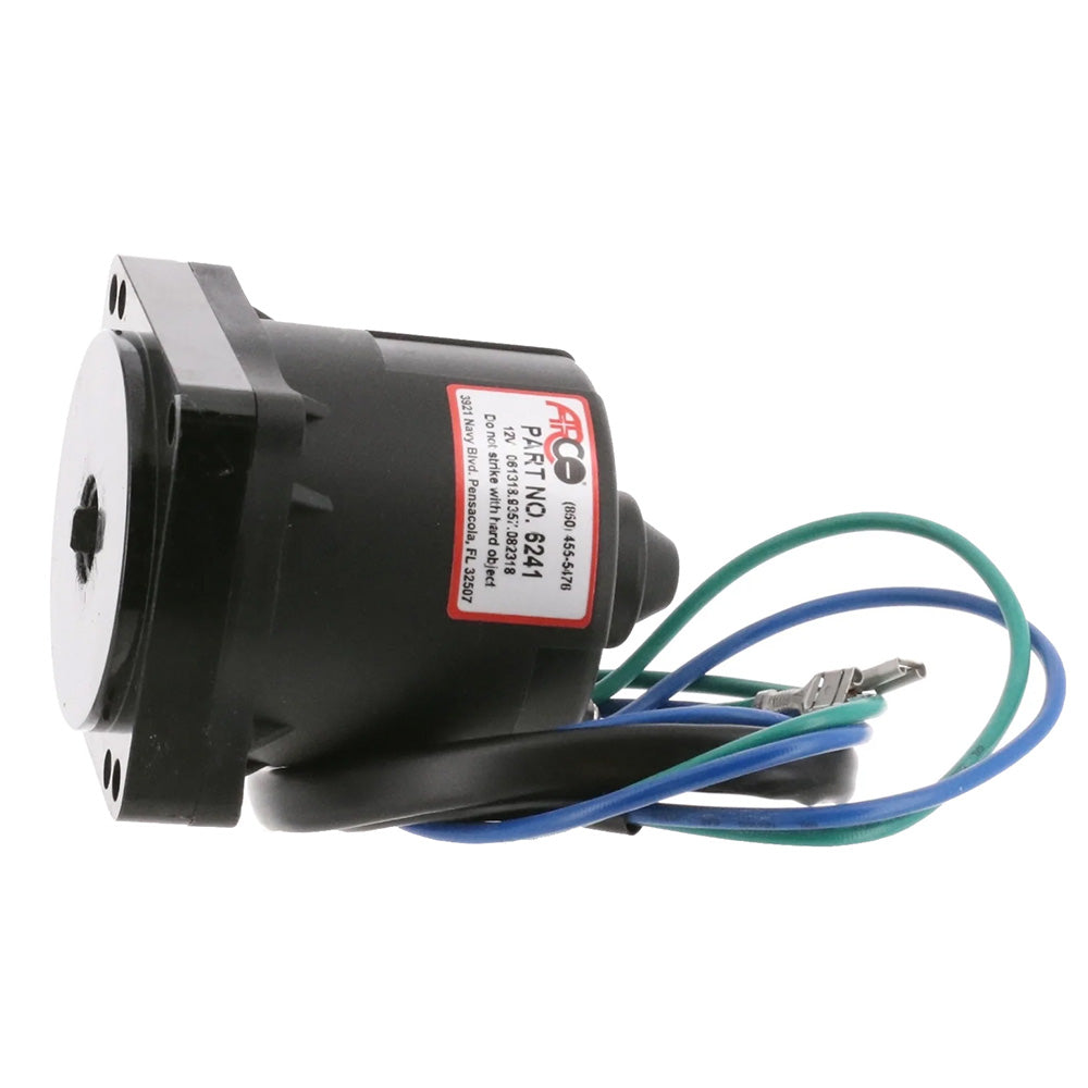 ARCO Marine Replacement Johnson/Evinrude Tilt Trim Motor - 2-Wire, 4 Bolt, Flat Blade Shaft [6241] - Besafe1st