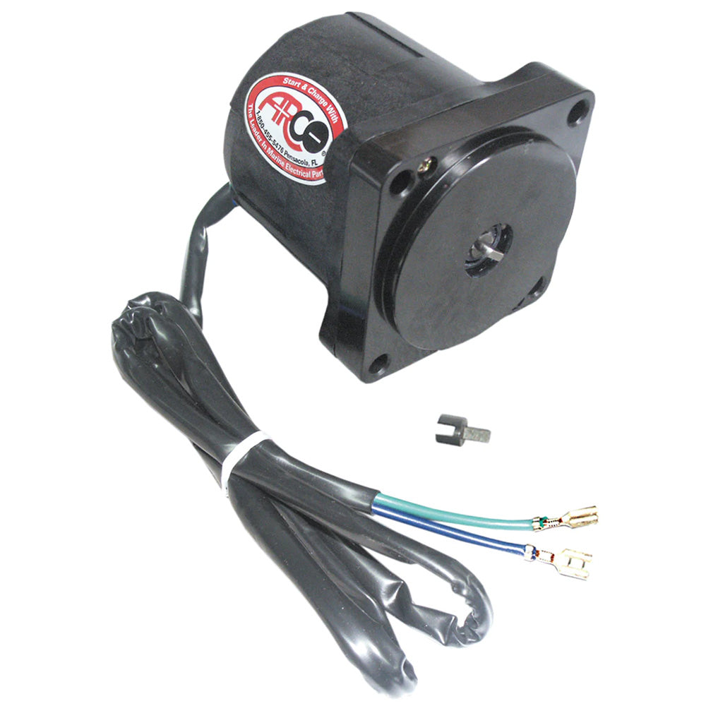 ARCO Marine Replacement Johnson/Evinrude Tilt Trim Motor - 2-Wire, 4 Bolt, Flat Blade Shaft [6241] - Besafe1st