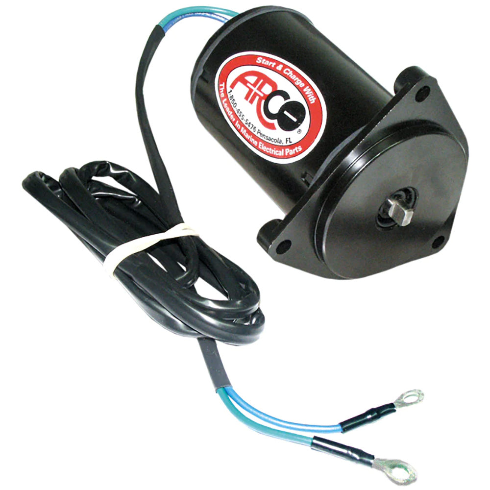 ARCO Marine Replacement Outboard Tilt Trim Motor - Yamaha, 2-Wire, 3 Bolt, Flat Blade [6260] - Besafe1st