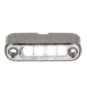 Attwood White LED Micro Light w/Stainless Steel Bezel Vertical Mount [6350W7] - Besafe1st® 