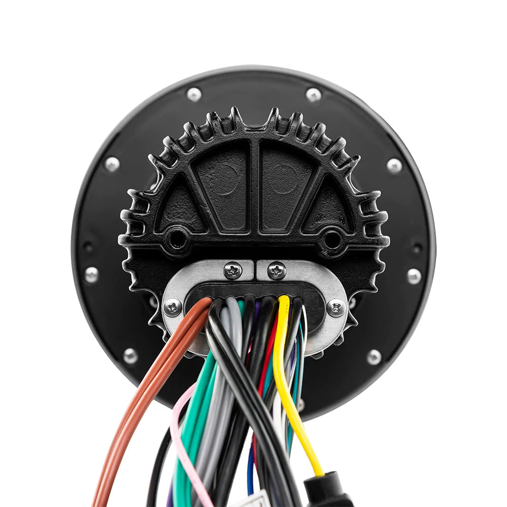 DS18 MRX100 2 Zone Marine Head Unit with TFT LCD screen and multiple wiring connections for installation.