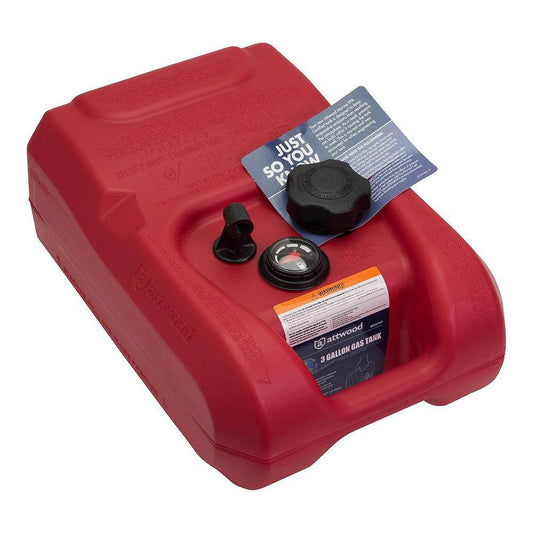 Attwood Portable Fuel Tank - 3 Gallon w/Gauge [8803LPG2] - Besafe1st