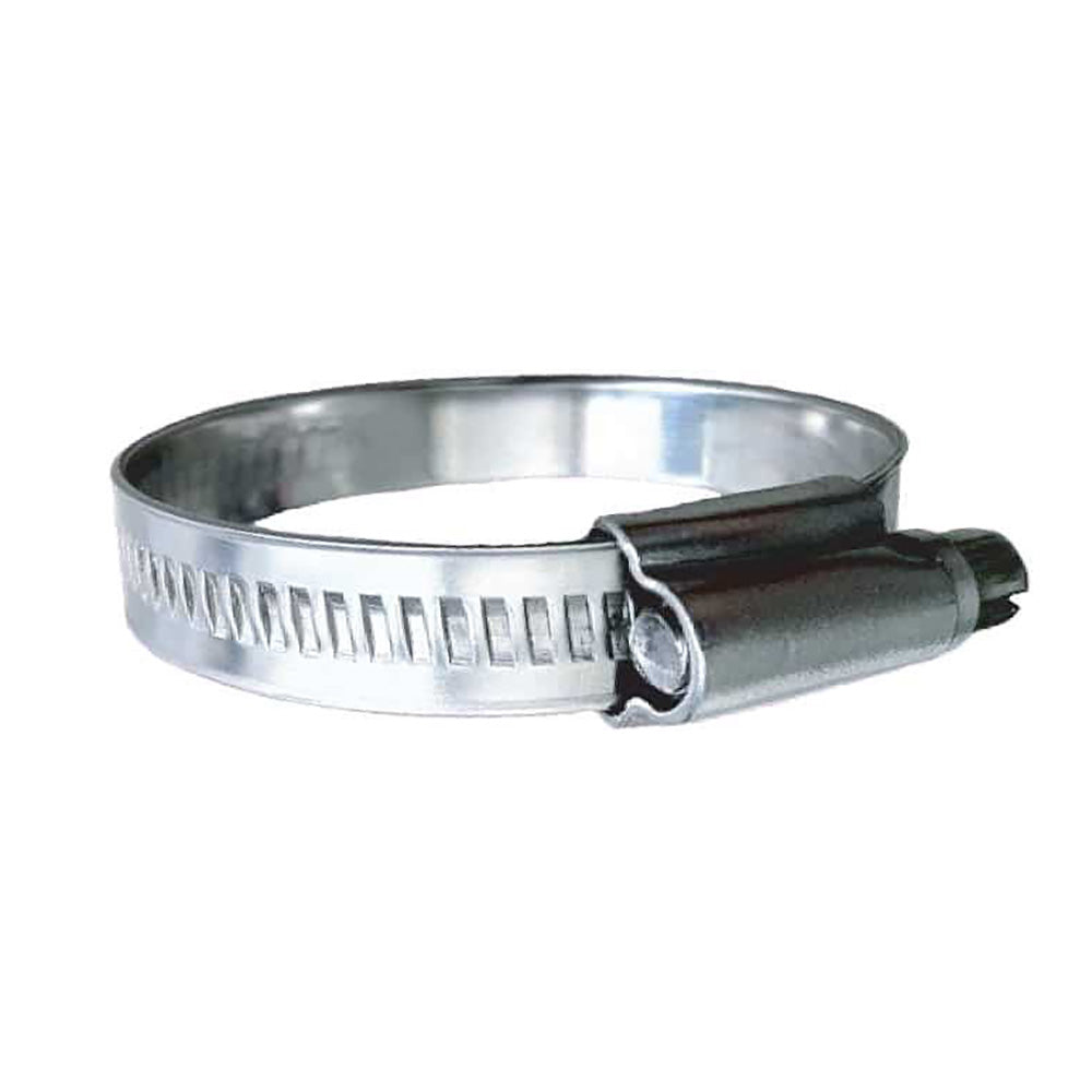 Trident Marine 316 SS Non-Perforated Worm Gear Hose Clamp - 15/32" Band - (7/8" 1-1/4") Clamping Range - 10-Pack - SAE Size 12 [710-0341] - Besafe1st