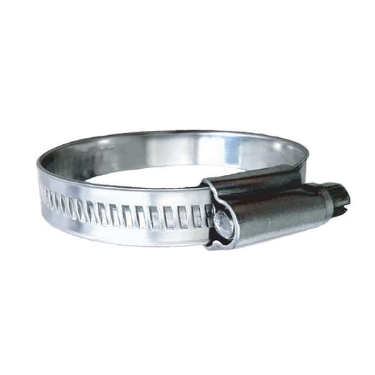 Trident Marine 316 SS Non-Perforated Worm Gear Hose Clamp - 15/32" Band - (2" - 2-9/16") Clamping Range - 10-Pack - SAE Size 32 [710-2001] - Besafe1st