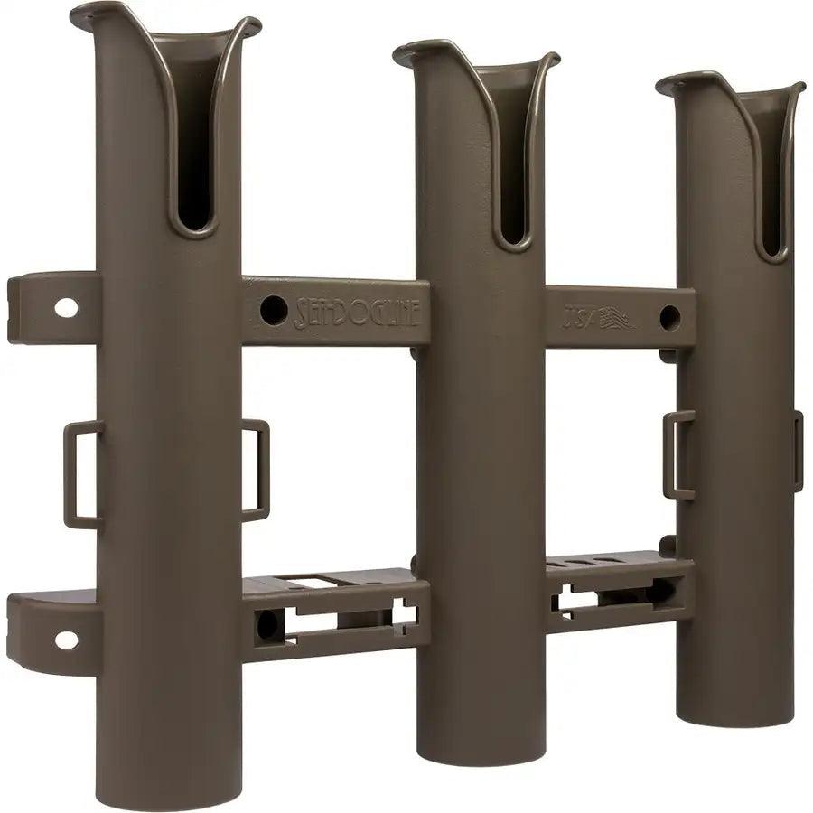 Sea-Dog Triple Threat Three Pole Rod Holder - Flat Dark Earth [325034-1] - Besafe1st® 