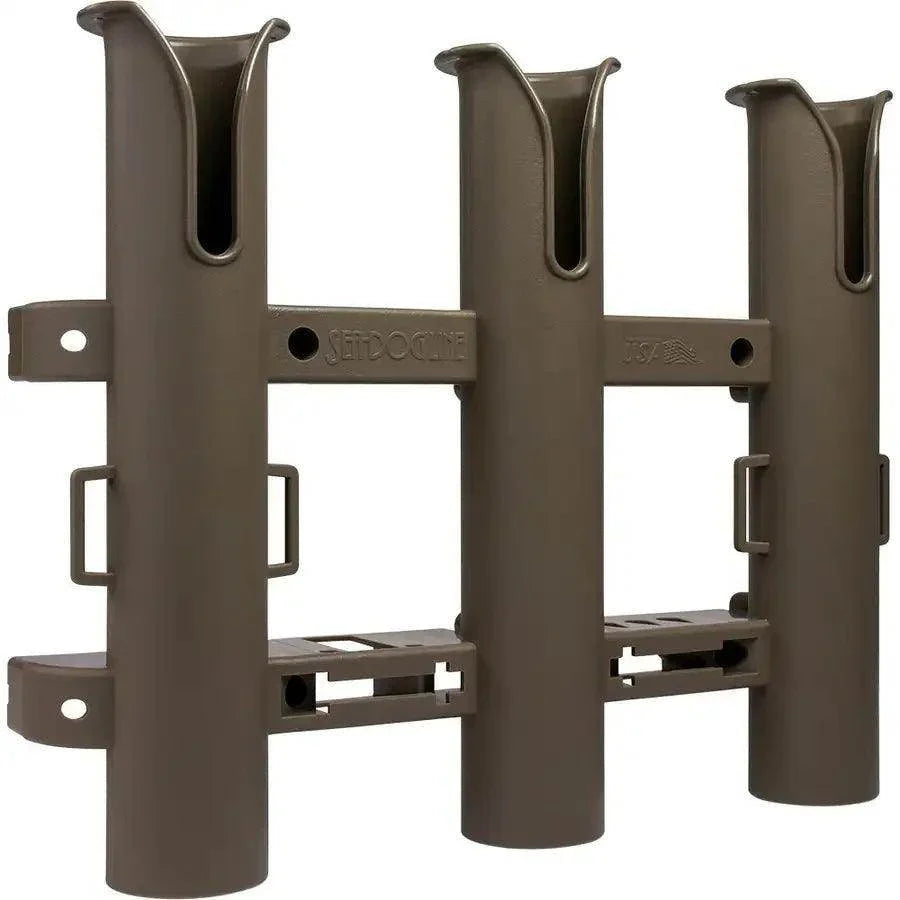 Sea-Dog Triple Threat Three Pole Rod Holder - Flat Dark Earth [325034-1] - Besafe1st