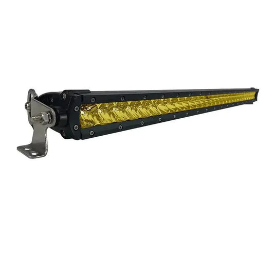 Black Oak 30" Yellow Lens Single Row LED Light Bar - Combo Optics - Black Housing - Pro Series 3.0 [30Y-S5OS] - Besafe1st