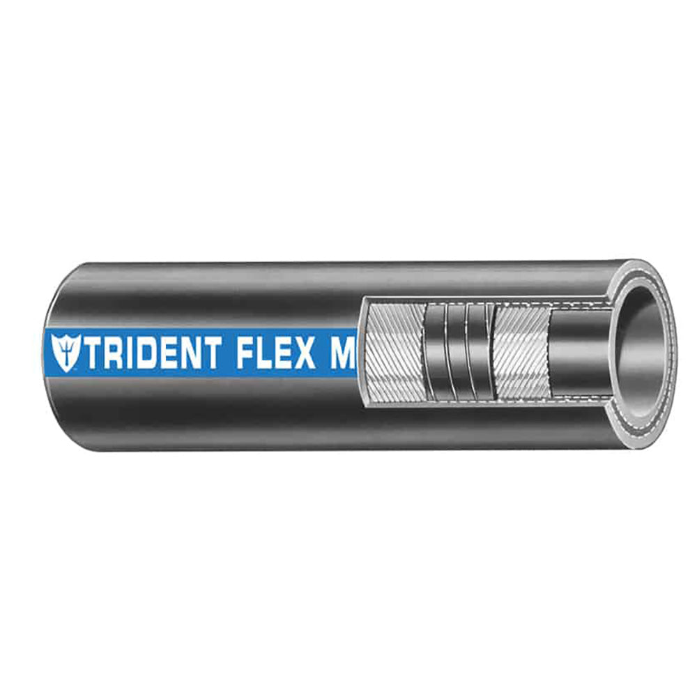 Trident Marine 1" Flex Marine Wet Exhaust Water Hose - Black - Sold by the Foot [100-1006-FT] - Besafe1st