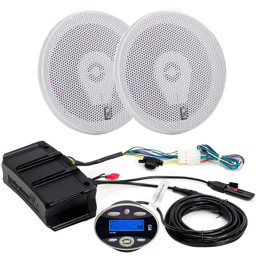 Poly-Planar Amplifier Package w/ME70BT  MA-8505W Speakers [ME70BTW8505W] - Premium Stereos from Poly-Planar - Just $240! Shop now at Besafe1st®