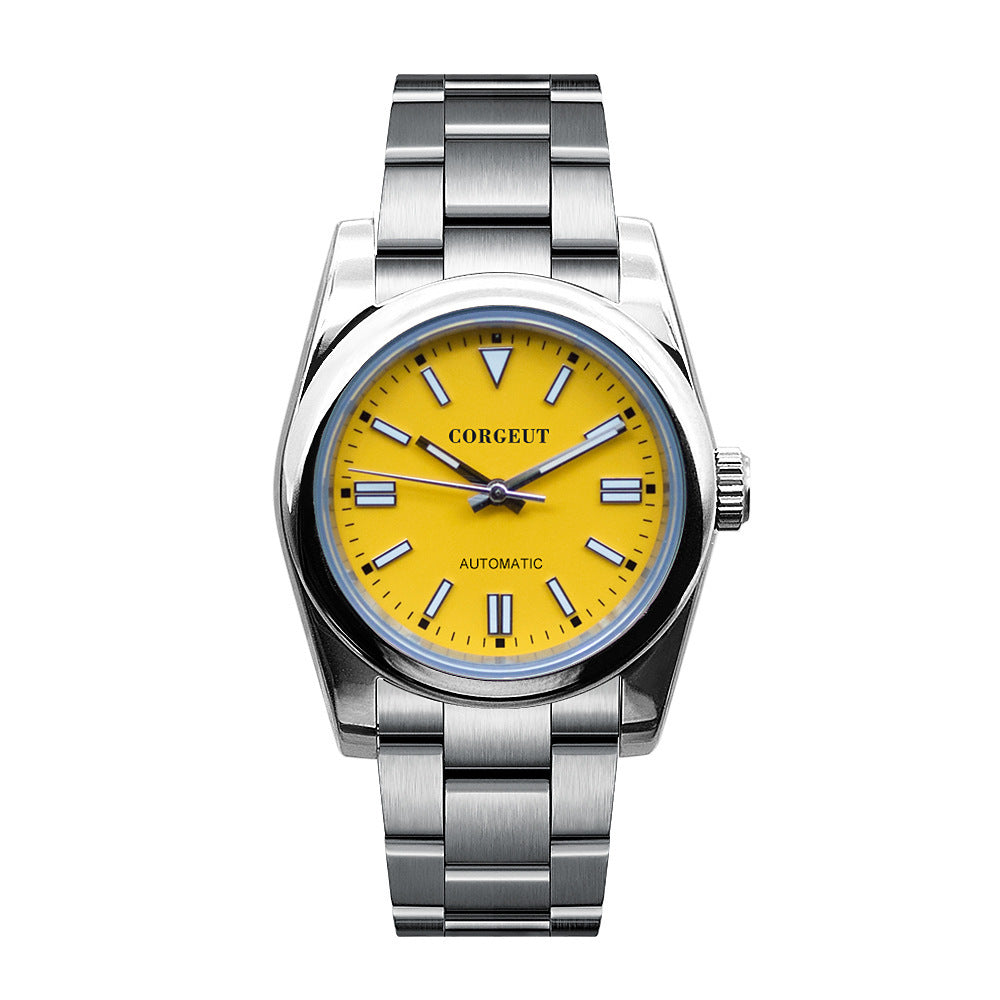 Men's Stainless Steel Luminous 5ATM Waterproof Automatic Mechanical Watch - Premium 0  Shop now 