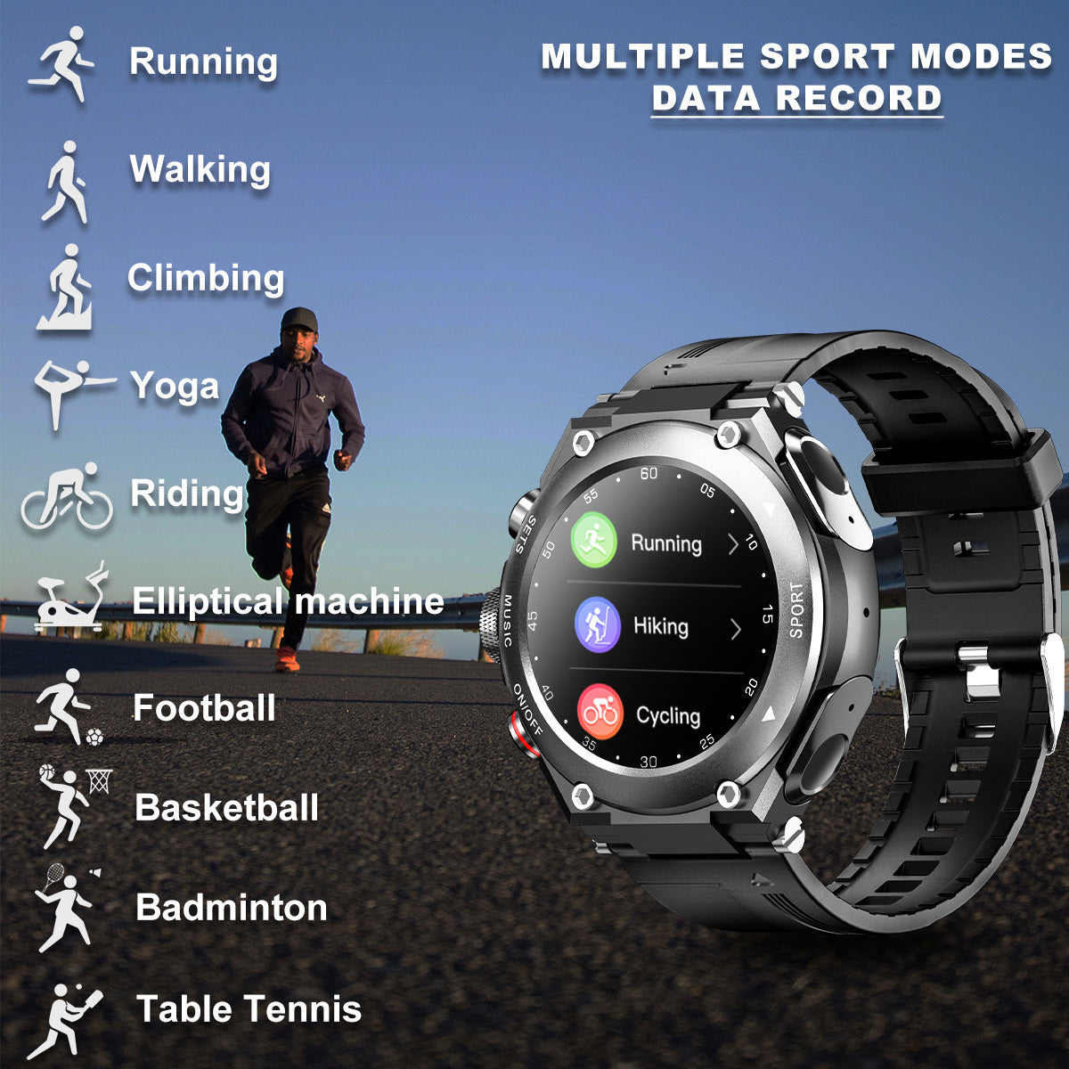 Smart Watch Bluetooth Headset Smart Sport Bracelet - Premium 0  Shop now 