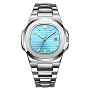 Fashion Steel Belt Calendar Luminous Watch Men - Premium 0  Shop now 