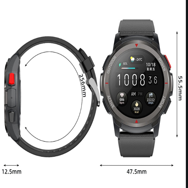 Heart Rate Blood Oxygen Monitoring Multi-sports Weather Bluetooth Calling Smart Watch - Premium 0  Shop now 