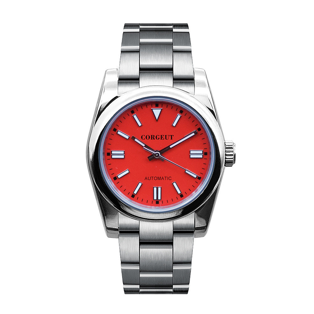 Men's Stainless Steel Luminous 5ATM Waterproof Automatic Mechanical Watch - Premium 0  Shop now 