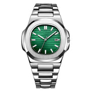 Fashion Steel Belt Calendar Luminous Watch Men - Premium 0  Shop now 