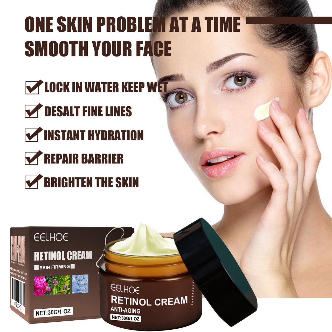 Retinol Anti-Aging Wrinkle Removal Skin Firming Cream. - Besafe1st® 