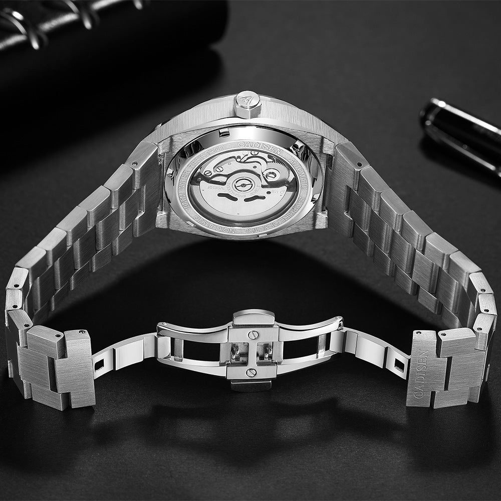 Automatic Mechanical Movement Calendar Luminous Pointer Men's Watch - Premium 0  Shop now 