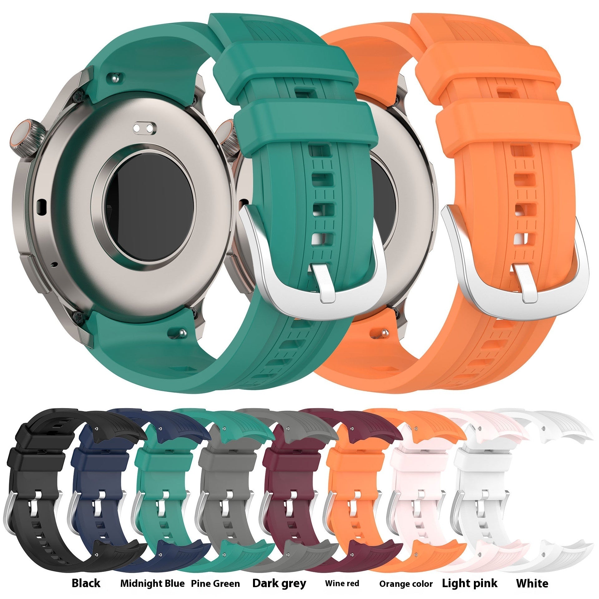 Solid Color Versatile Casual Silicone Strap - Premium 0  Shop now 