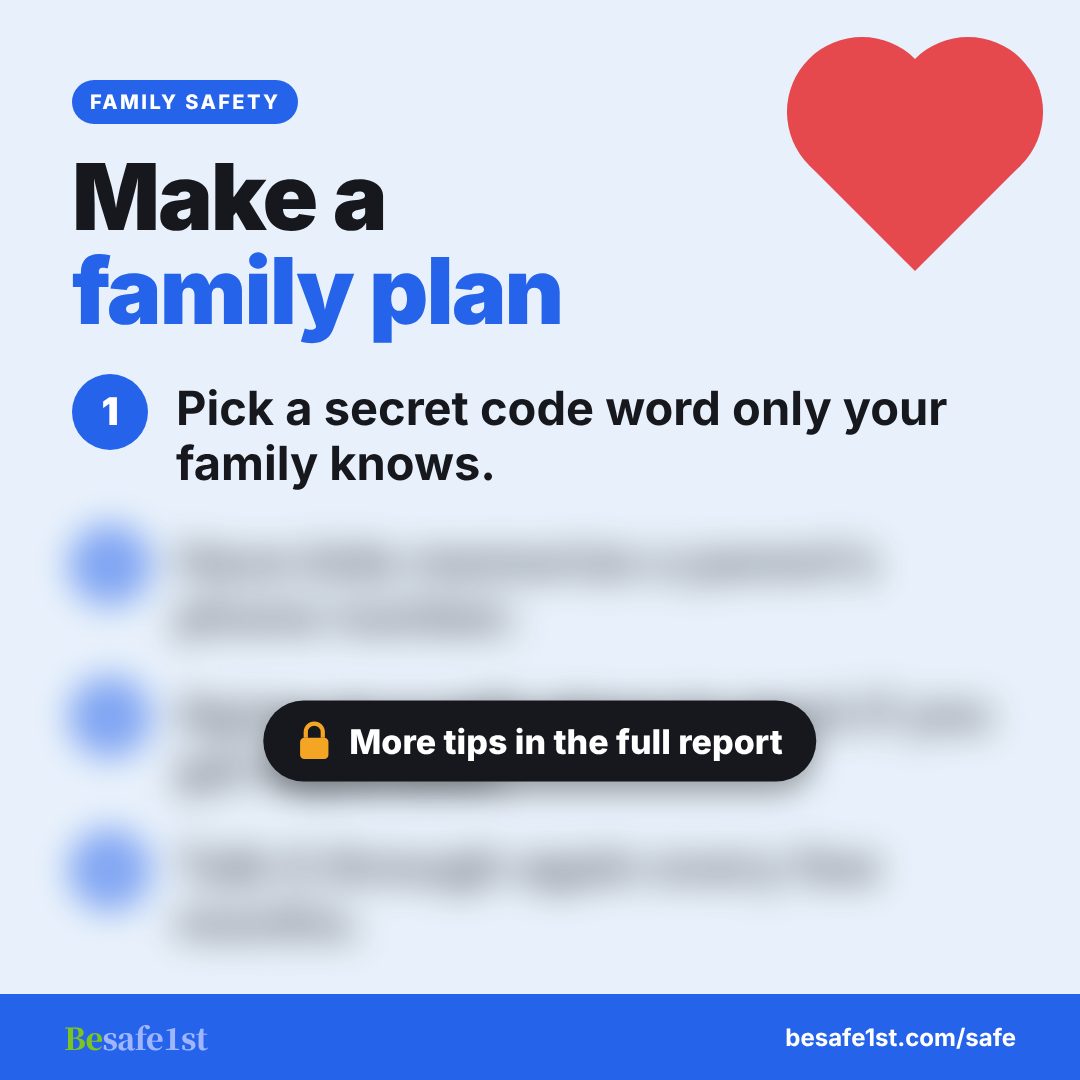 Family safety plan tip preview from the 35 Anti-Crime Report
