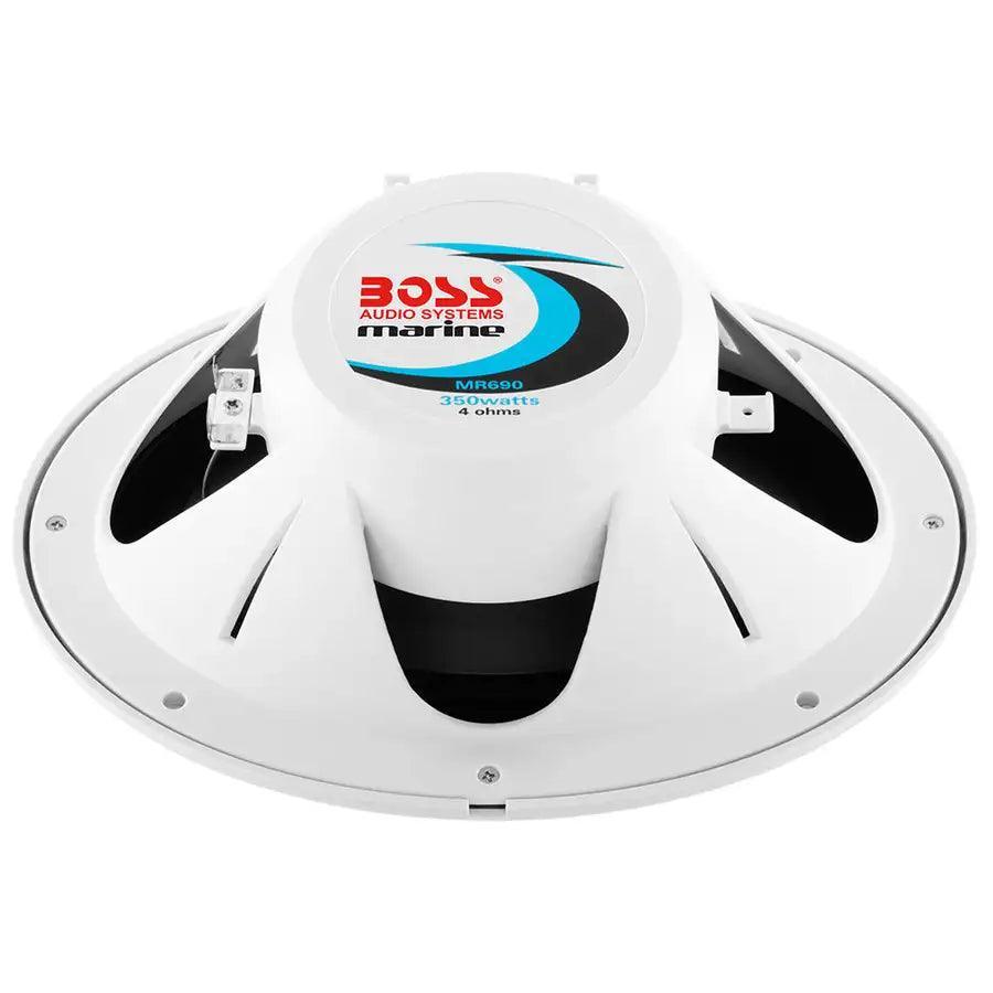Boss Audio 6"x 9" MR690 Oval Speakers - White - 350W [MR690] - Besafe1st