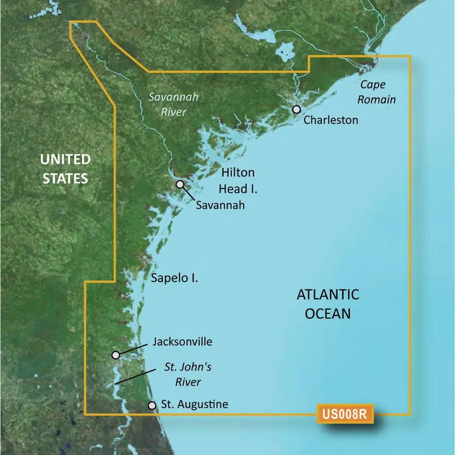 Garmin BlueChart g3 Vision HD - VUS008R - Charleston to Jacksonville - microSD/SD [010-C0709-00] - Besafe1st® 