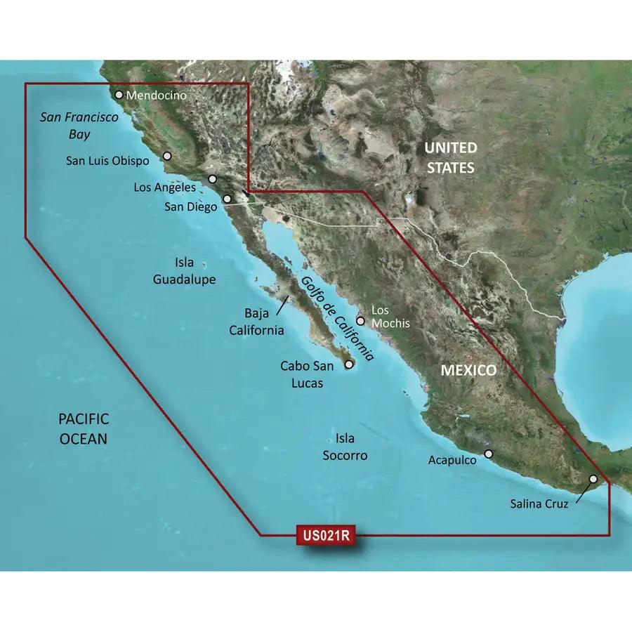 Garmin BlueChart g3 Vision HD - VUS021R - California-Mexico - microSD/SD [010-C0722-00] - Besafe1st