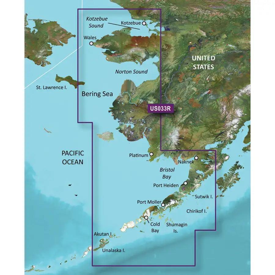 Garmin BlueChart g3 Vision HD - VUS033R - Bristol Bay - Kotzebue Snd. - microSD/SD [010-C0734-00] - Besafe1st® 