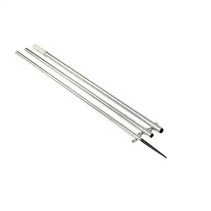 Lee's 12' MKII Bright Silver Pole w/Black Spike - 1 3/8" OD [AO8712CR] Lee's Tackle