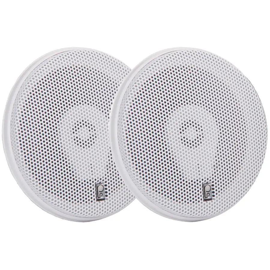 Poly-Planar MA-8505W 5" 200 Watt Titanium Series Speakers - White [MA8505W] - Besafe1st
