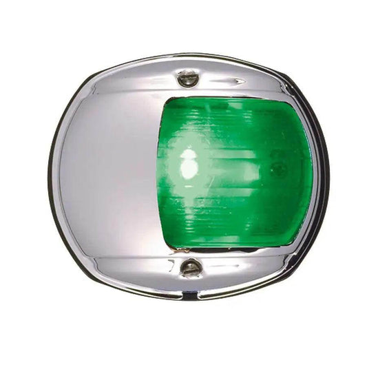Perko LED Side Light - Green - 12V - Chrome Plated Housing [0170MSDDP3] - Besafe1st