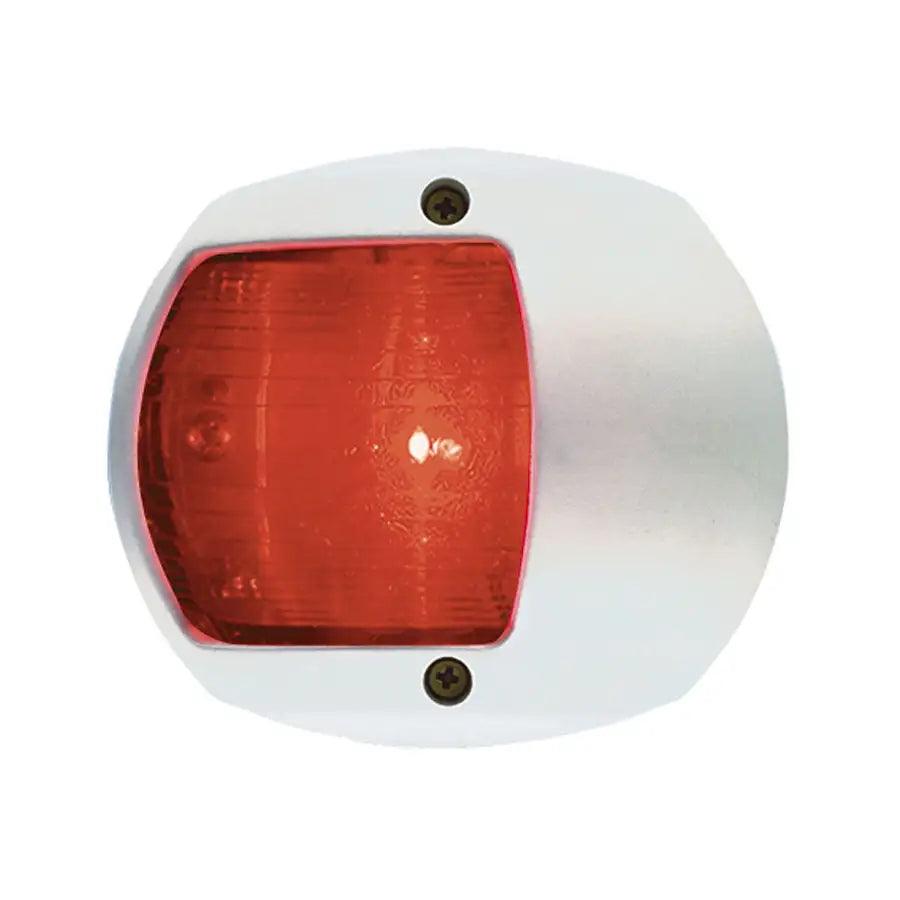 Perko LED Side Light - Red - 12V - White Plastic Housing [0170WP0DP3] - Besafe1st® 