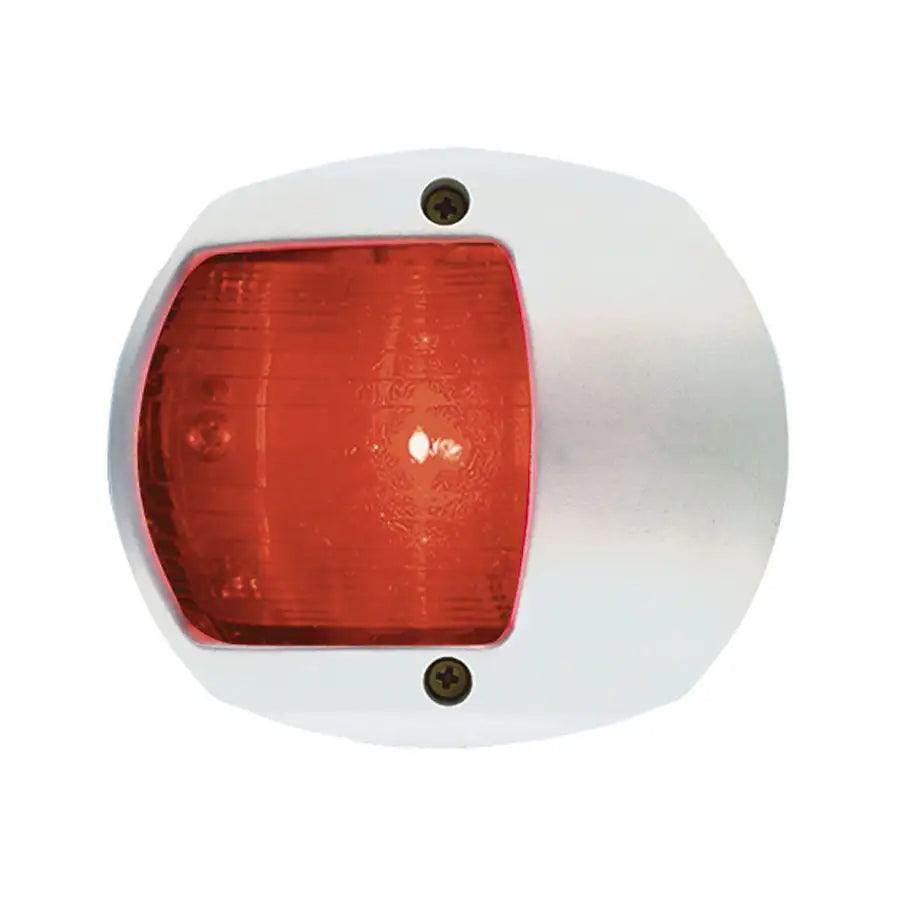 Perko LED Side Light - Red - 12V - White Plastic Housing [0170WP0DP3] - Besafe1st