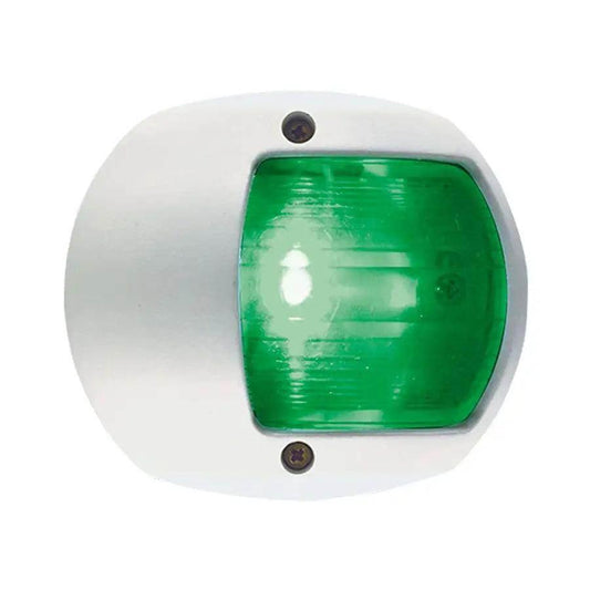 Perko LED Side Light - Green - 12V - White Plastic Housing [0170WSDDP3] - Besafe1st