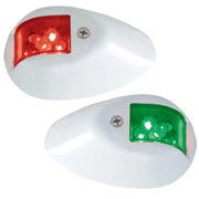 Perko LED Side Lights - Red/Green - 12V - White Epoxy Coated Housing [0602DP1WHT] - Premium Navigation Lights  Shop now at Besafe1st®
