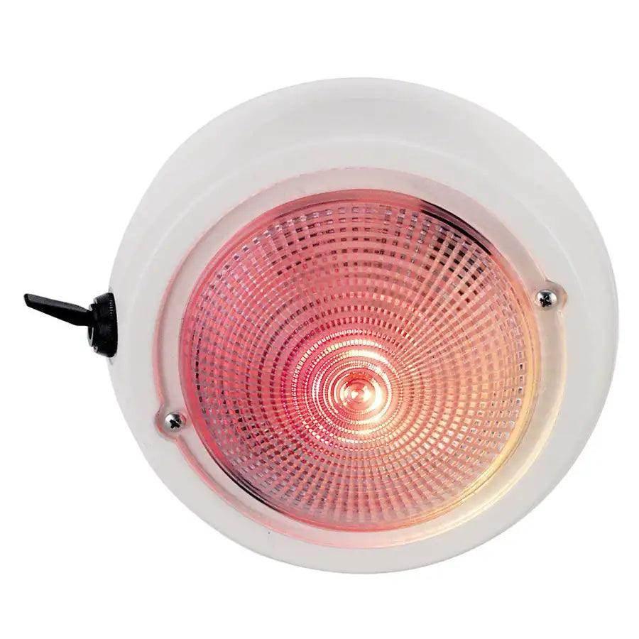 Perko Dome Light w/Red & White Bulbs [1263DP1WHT] - Besafe1st