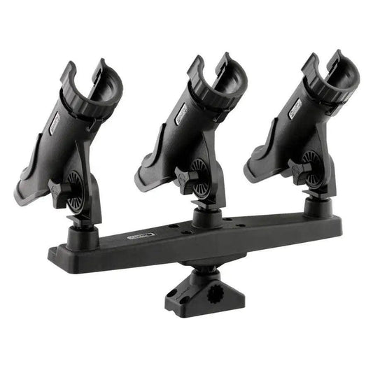 Scotty Triple Rod Holder w/3 230 Power Lock Rod Holders [256] - Besafe1st