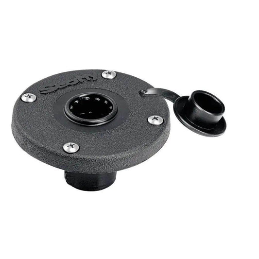 Scotty 344 Round Flush Deck Mount [344-BK] - Besafe1st