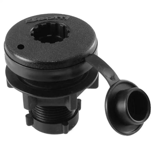 Scotty Compact Threaded Round Deck Mount [444-BK] - Besafe1st