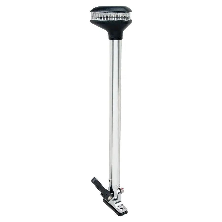 Perko Stealth Series - L.E.D. Fold Down All-Round Light - Vertical Mount 13-3/8" Height - 2NM Range [1642DP0CHR] - Besafe1st