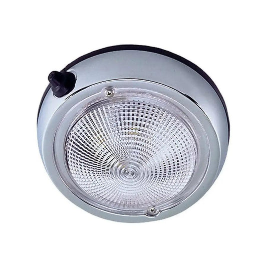 Perko Surface Mount Dome Light - 3 3/4" O.D. (3" Lens) - Chrome Plated [0300DP0CHR] - Besafe1st
