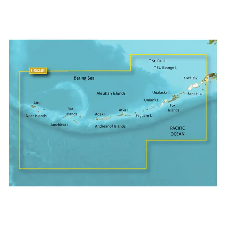 Garmin BlueChart g3 Vision HD - VUS034R - Aleutian Islands - microSD/SD [010-C0735-00] Besafe1st™ | 